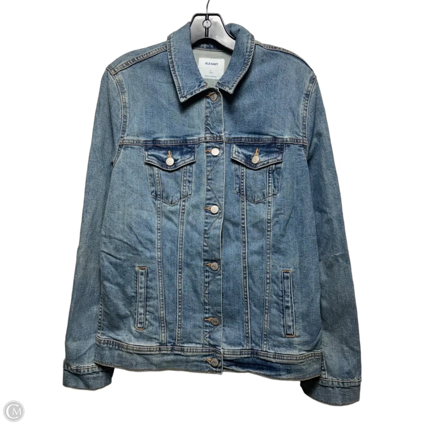 Jacket Denim By Old Navy In Blue Denim, Size: L