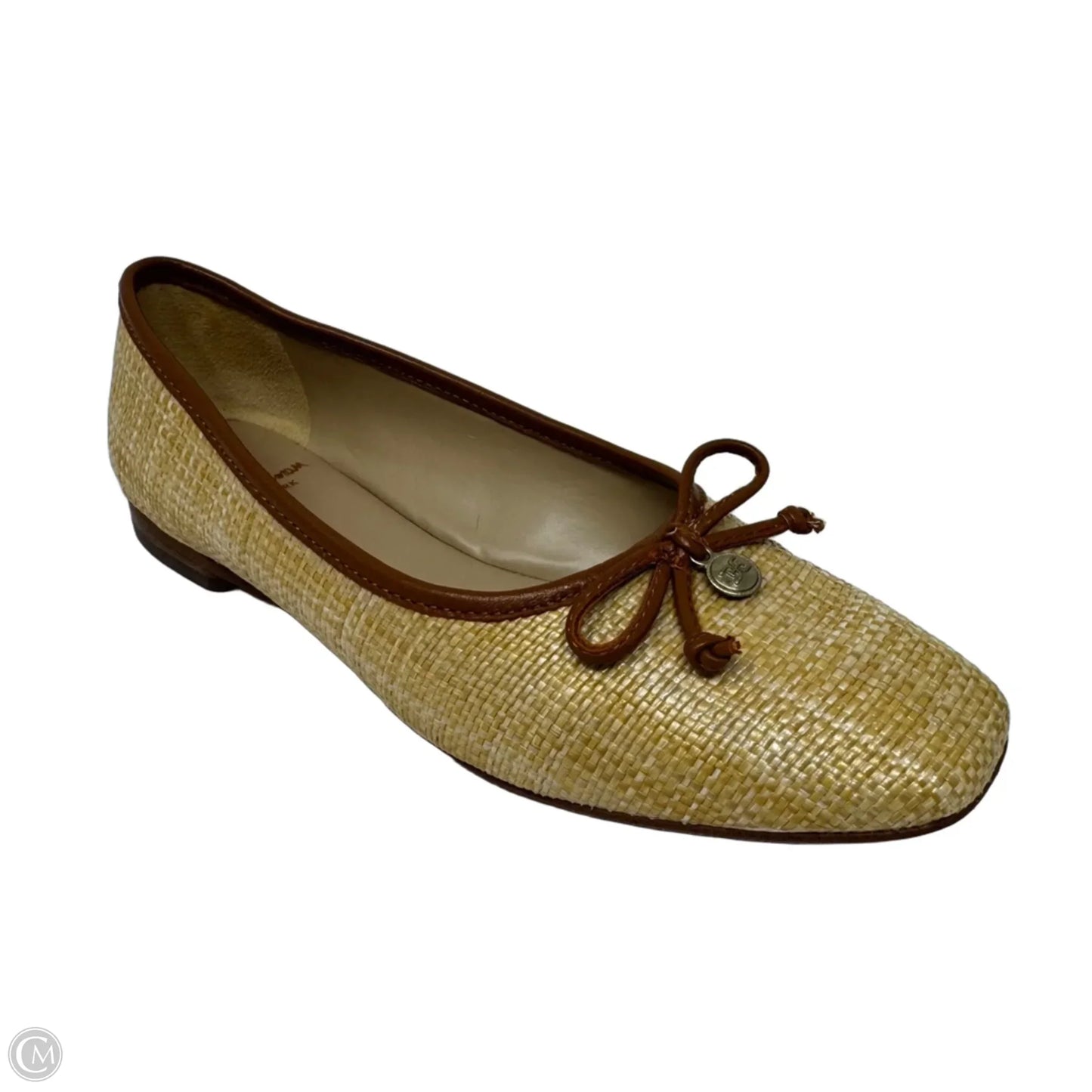 Woven Ballet Flats Shoes By Sam Edelman In Tan, Size: 6