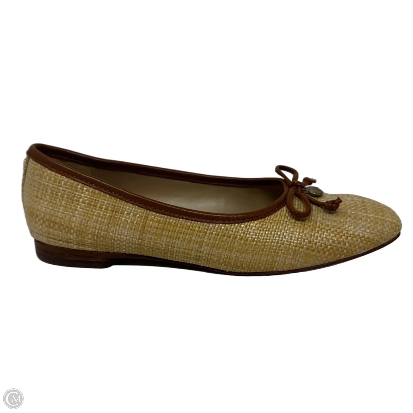 Woven Ballet Flats Shoes By Sam Edelman In Tan, Size: 6