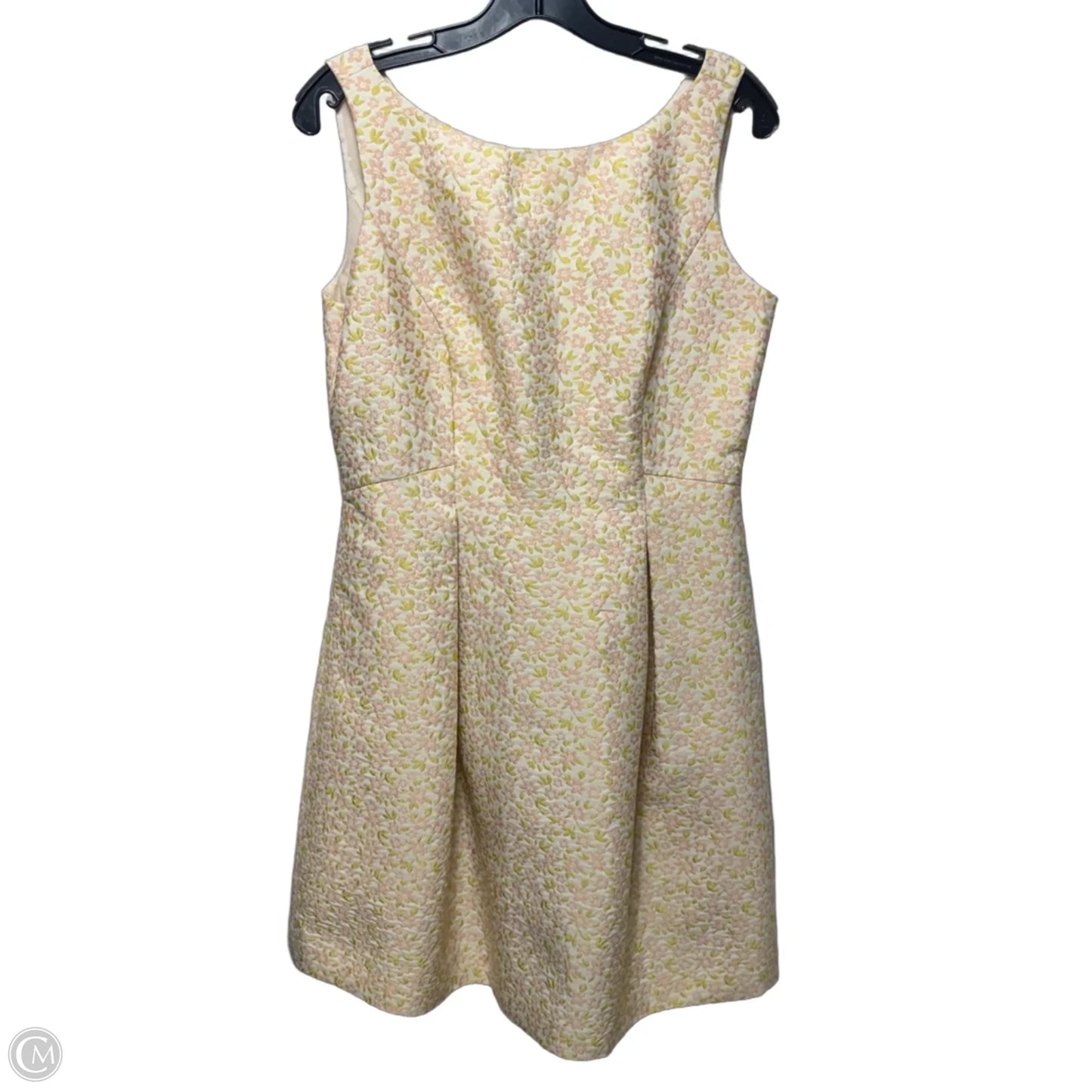 Floral Jacquard Fit & Flare Dress Designer By Brooks Brothers In Floral Print, Size: 8