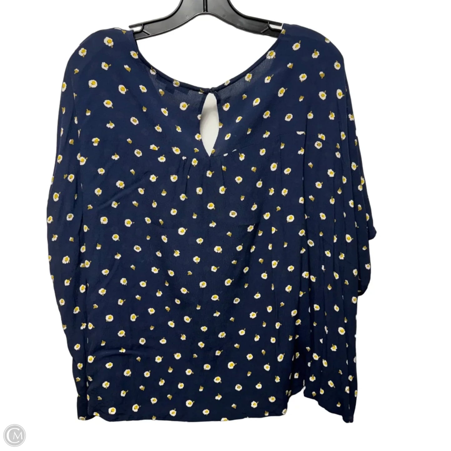 Top Short Sleeve By Madewell In Floral Print, Size: 3x