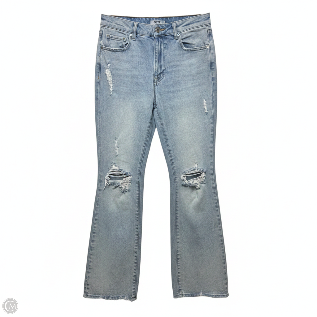 Distressed Jeans Flared By Oat In Blue Denim, Size: 6/28