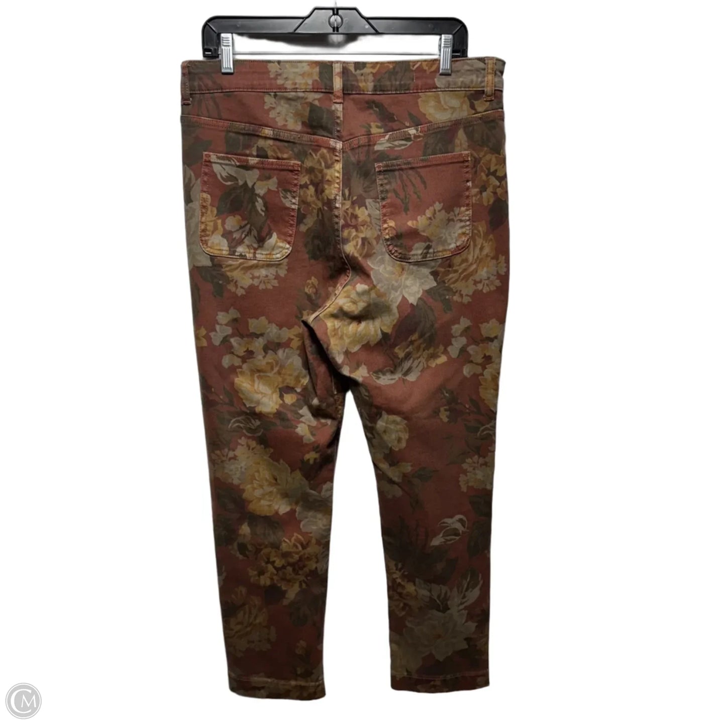 High Rise Slim Jeans By Pilcro In Floral Print, Size: 14/32