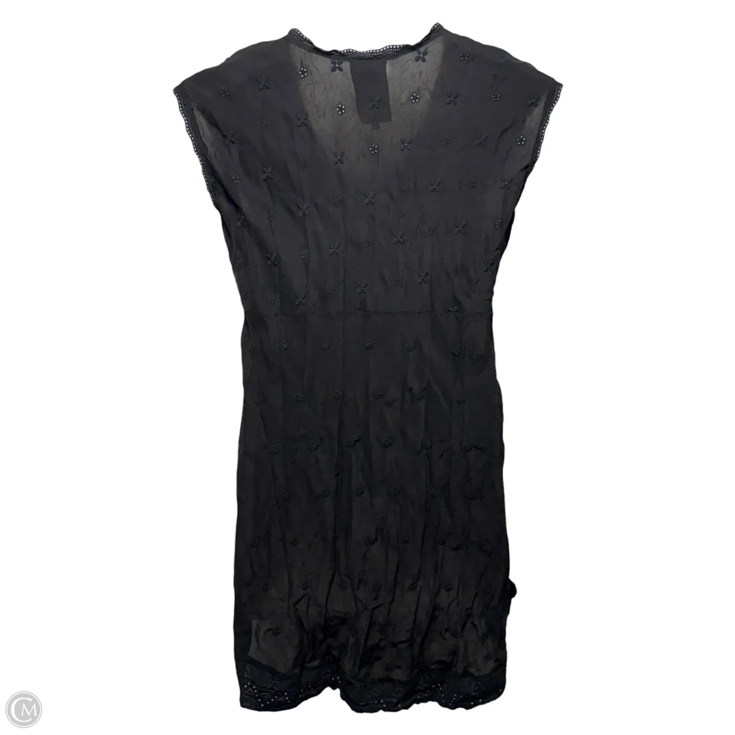 Embroidered Eyelet Tunic By Johnny Was In Black, Size: M