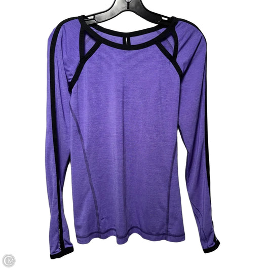 Athletic Top Long Sleeve By Lululemon In Purple, Size: 4