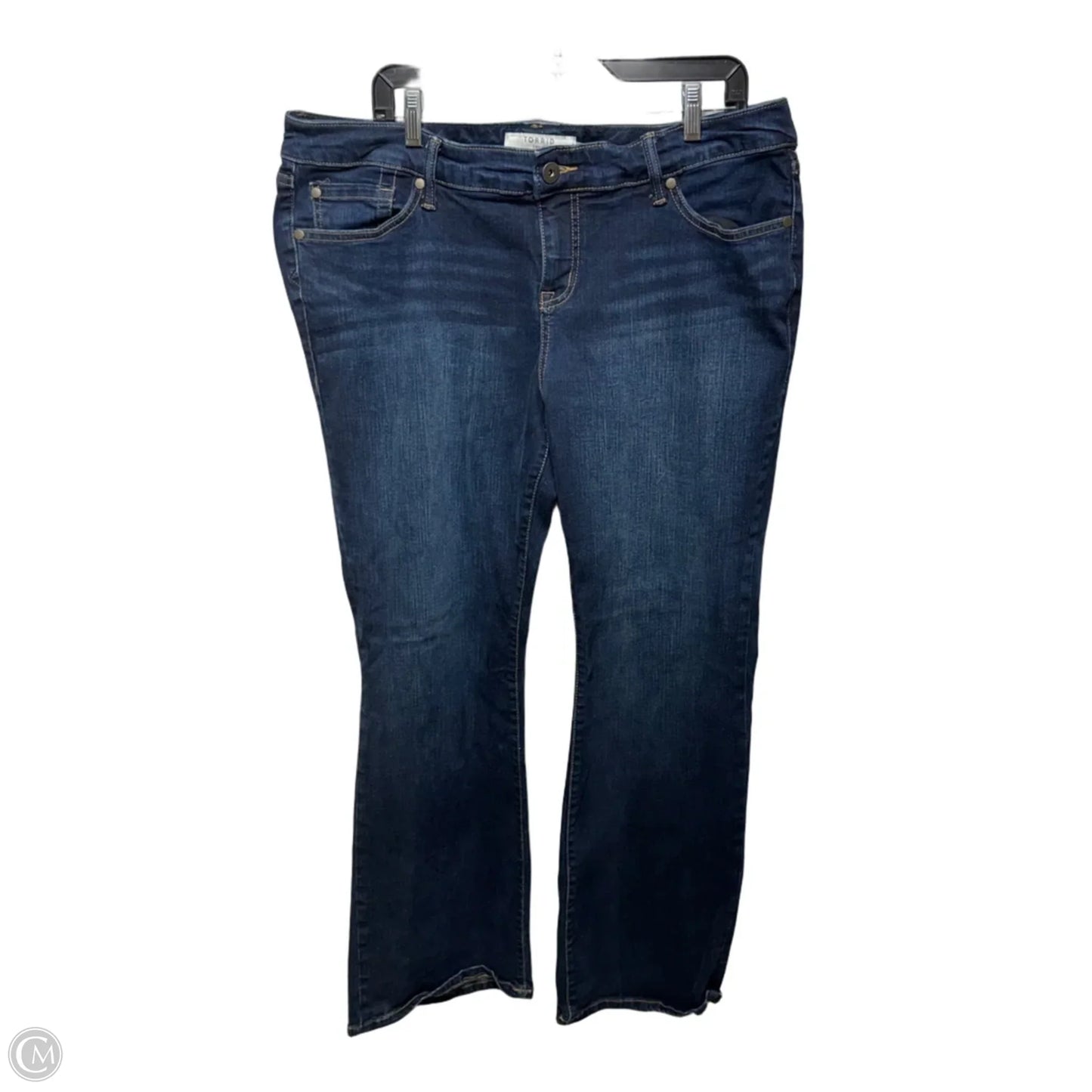 Jeans Straight By Torrid In Blue Denim, Size: 18