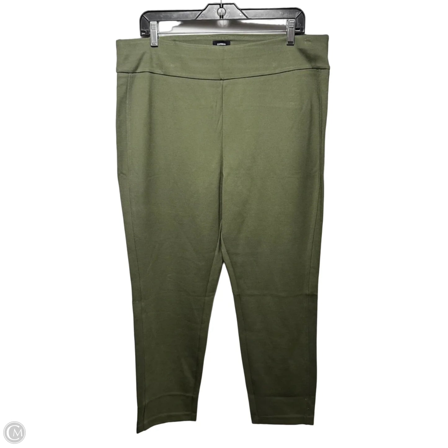Ponte Pants Leggings By Express In Green, Size: Xl