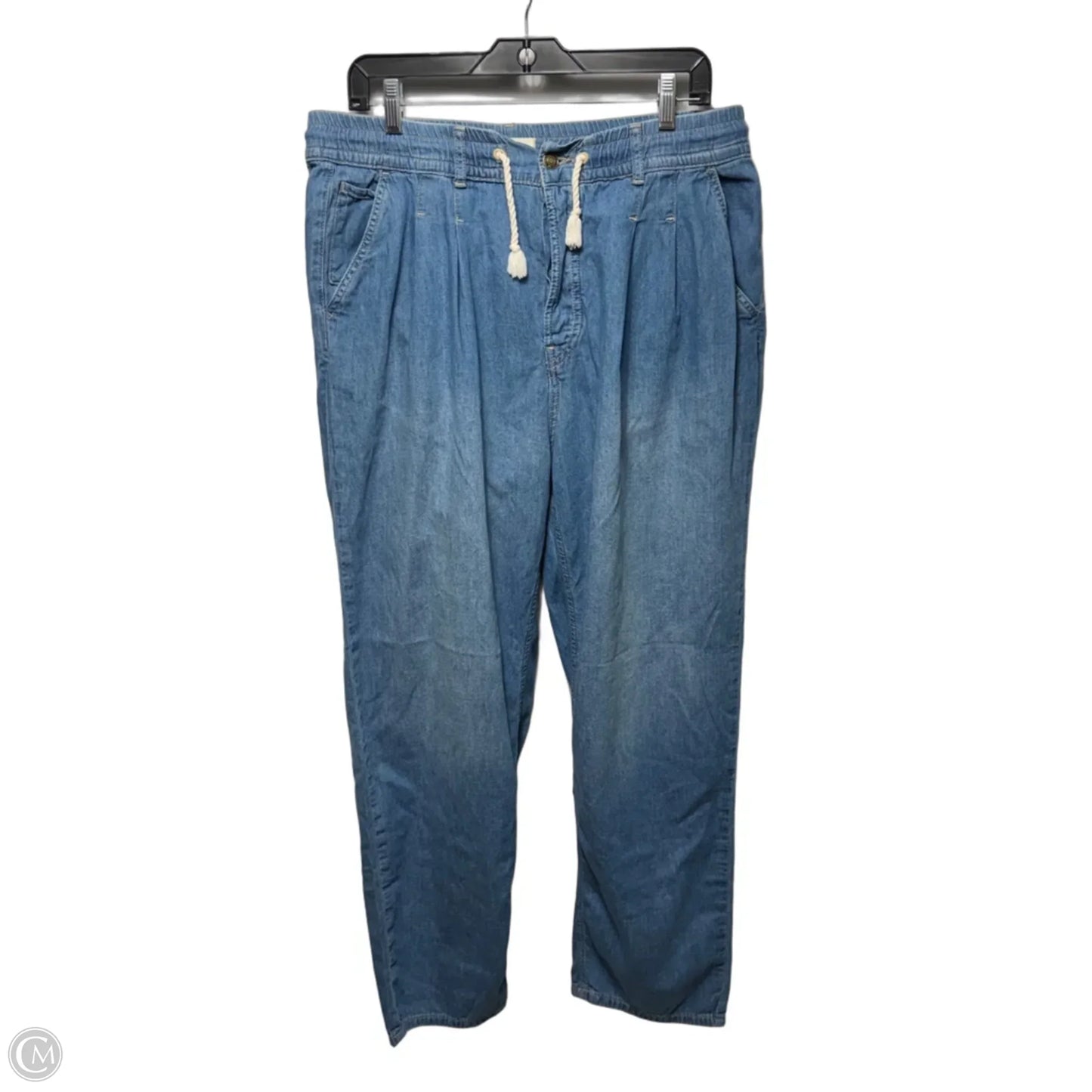 Jeans Wide Leg By We The Free In Blue Denim, Size: L