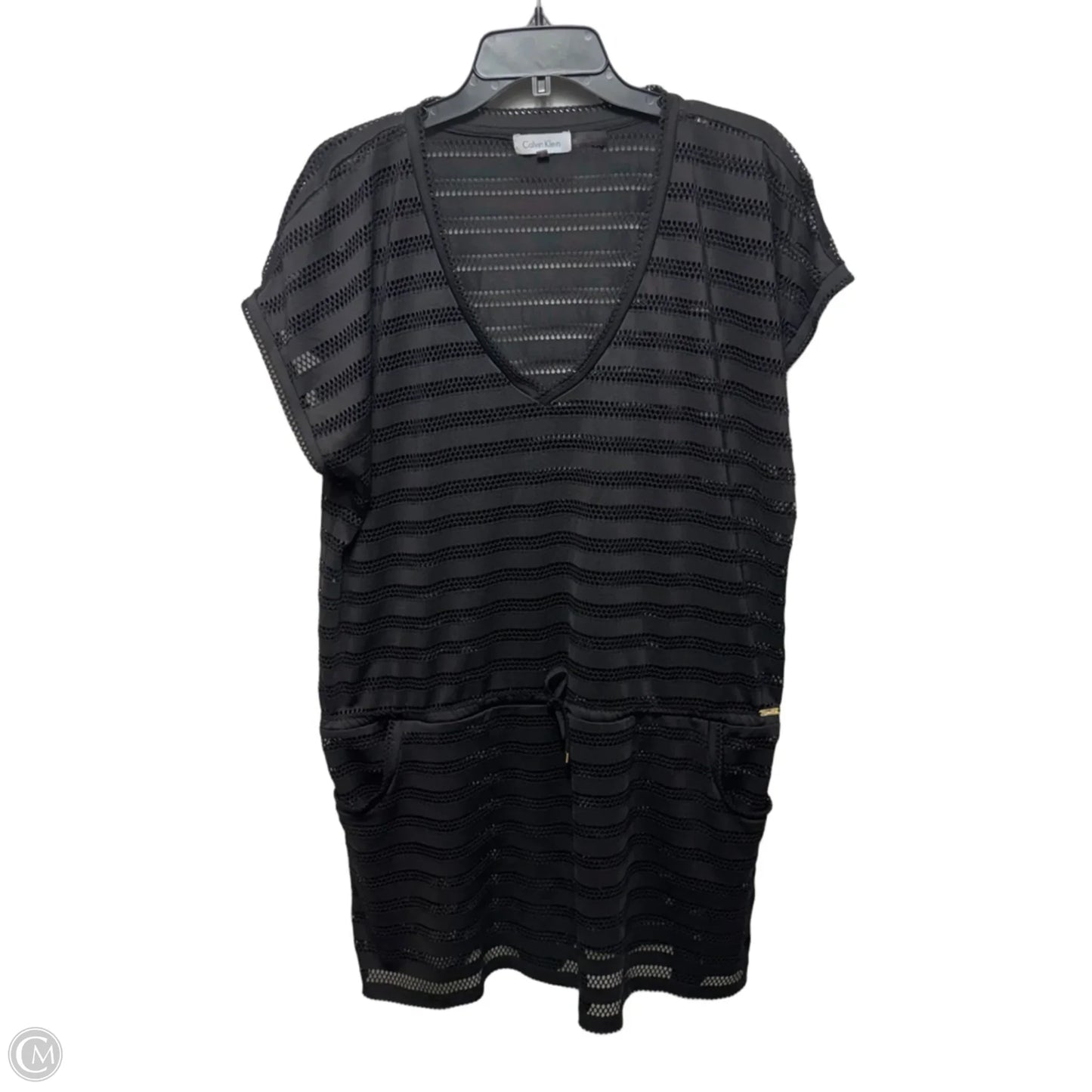 Swimwear Cover-up By Calvin Klein In Black, Size: L/XL