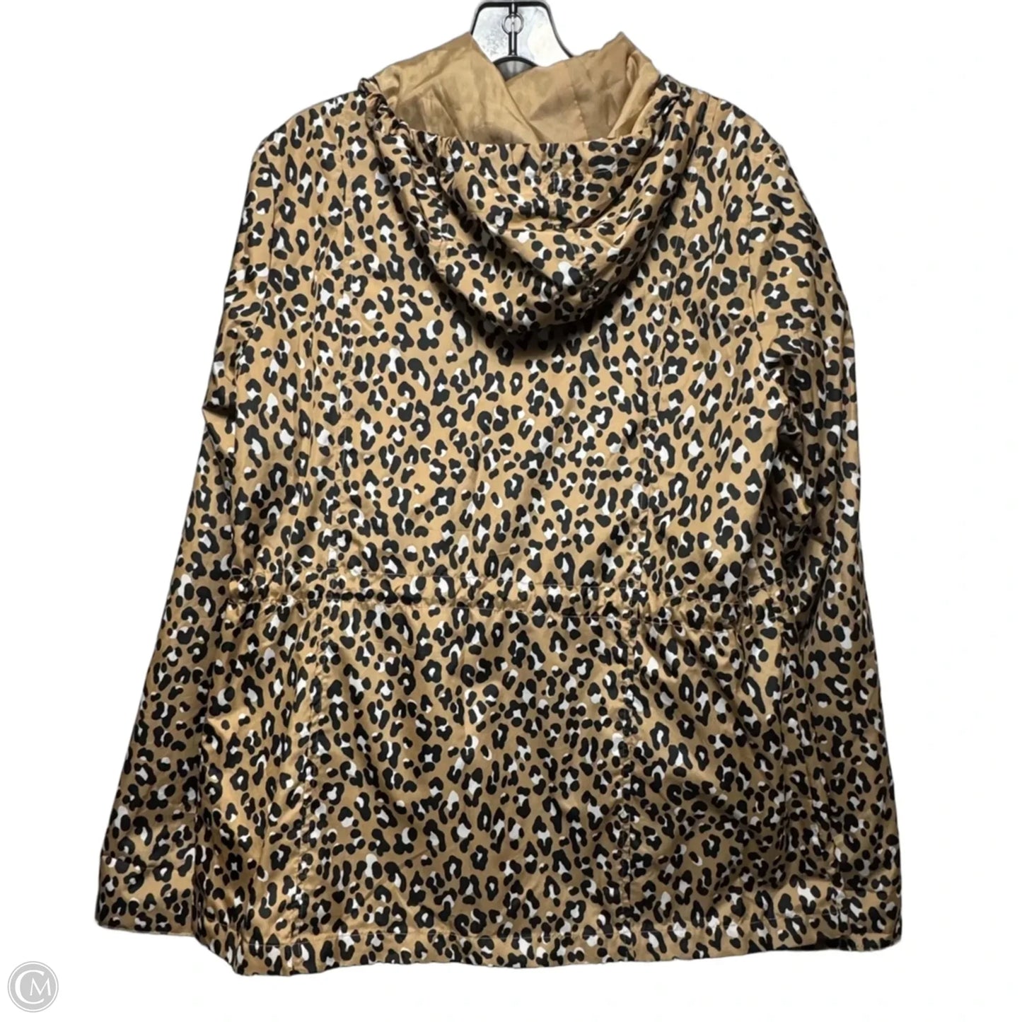 Jacket Windbreaker By Kim Rogers In Leopard Print, Size: M