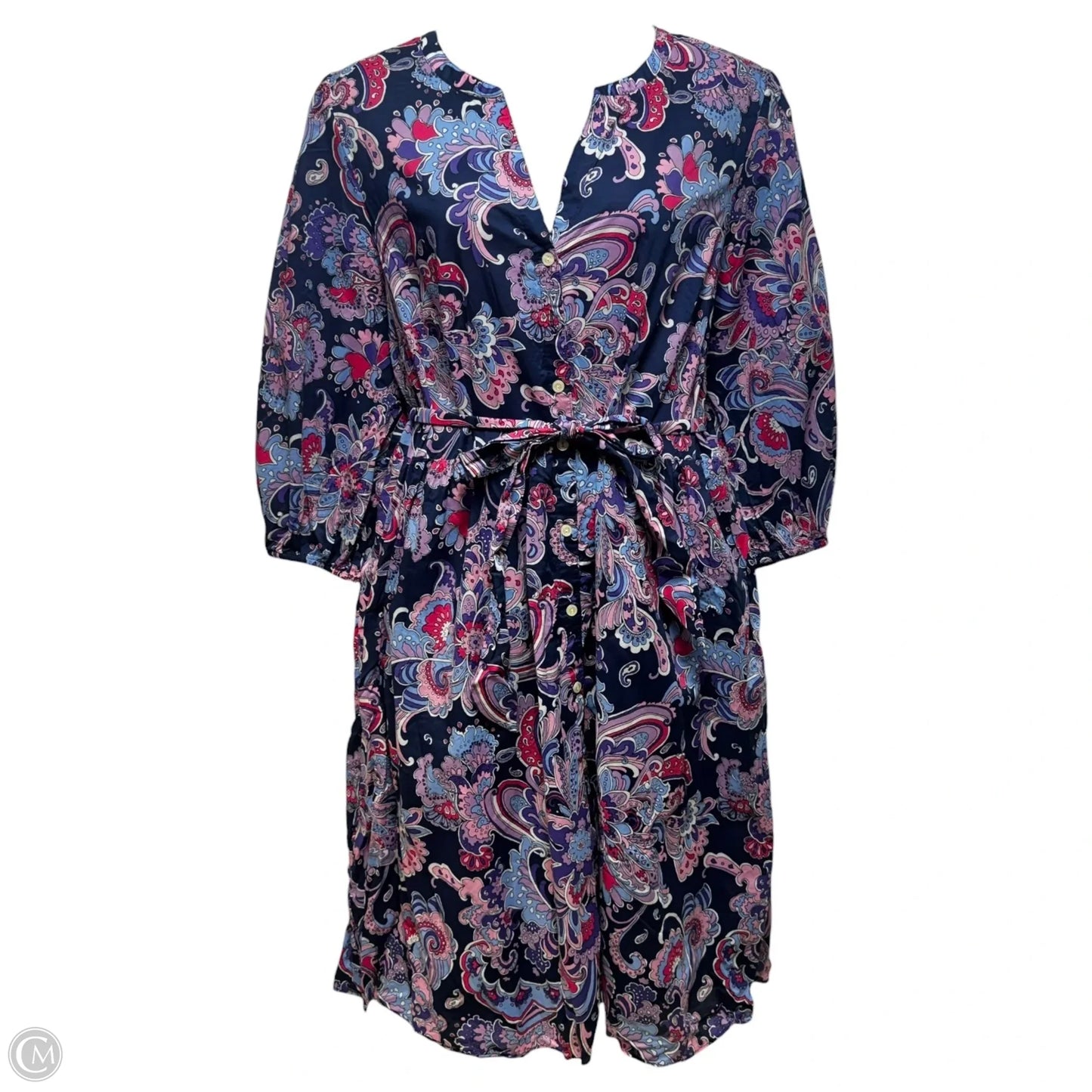 Dress Casual Midi By Talbots In Floral Print, Size: 22