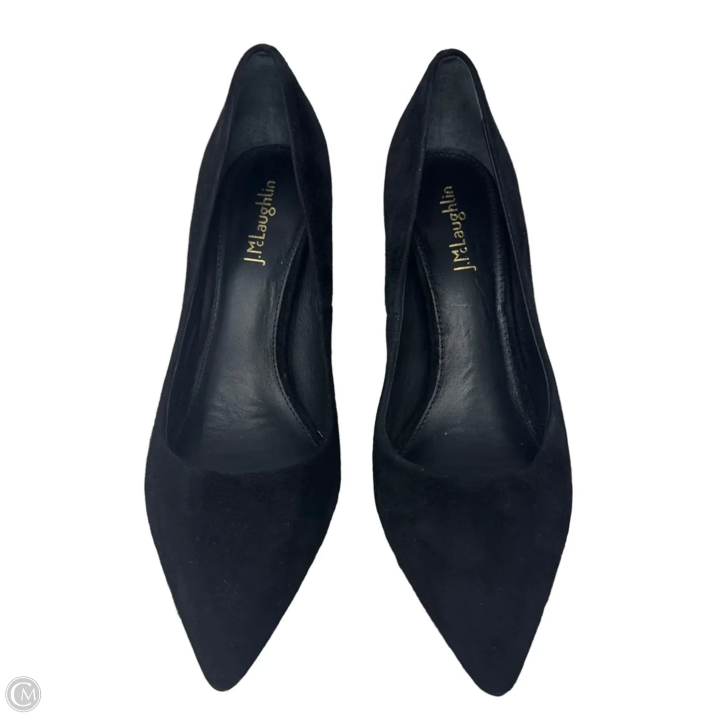 Croc Heel Suede Shoes Heels Block By J Mclaughlin In Black, Size: 8