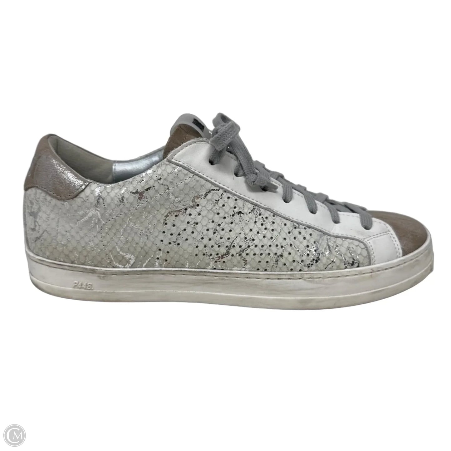 John Sneakers Shoes By P448 In Silver, Size: 8.5 (39)