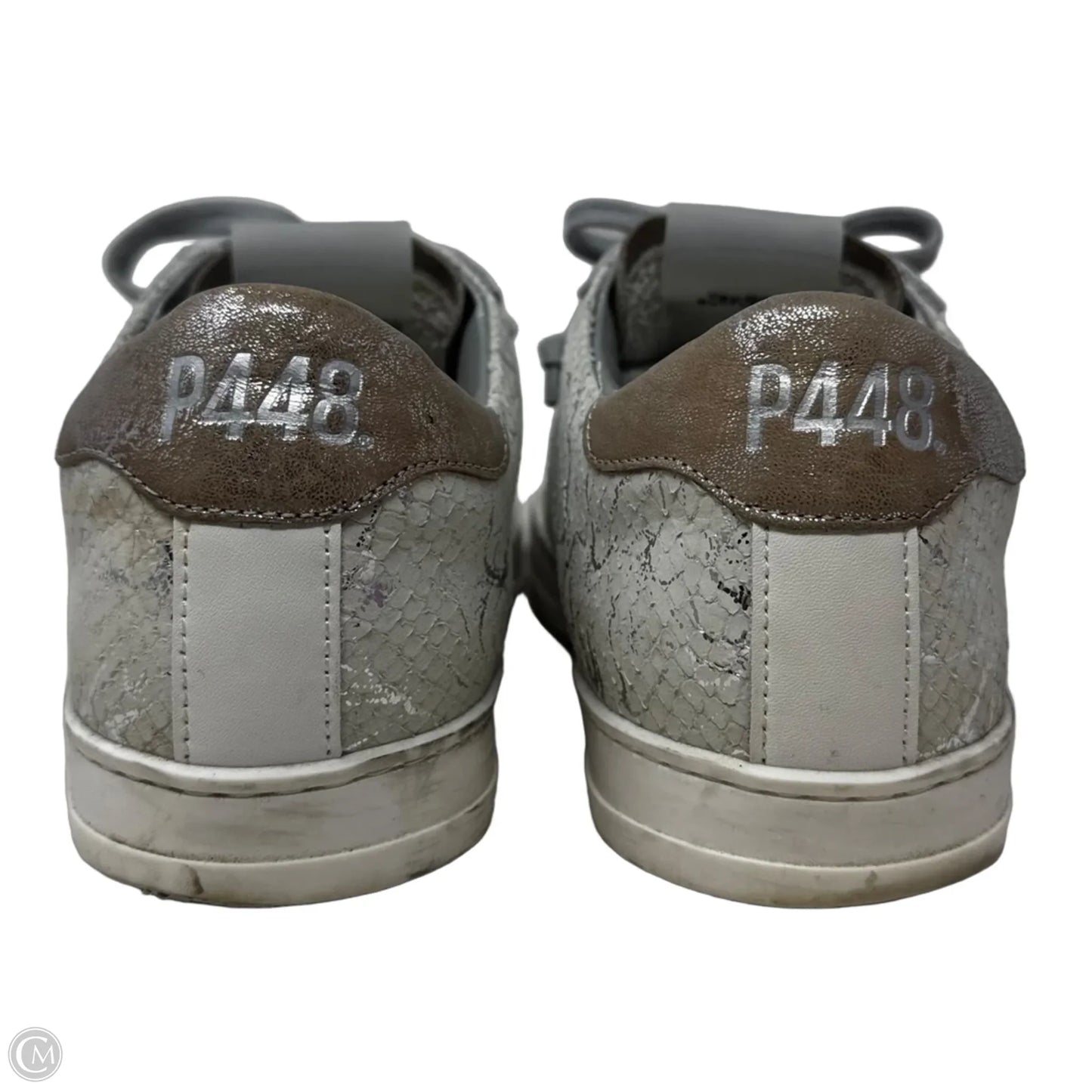 John Sneakers Shoes By P448 In Silver, Size: 8.5 (39)
