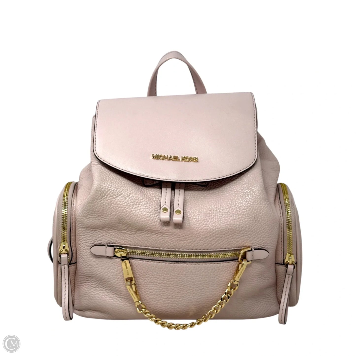 Jet Set Pebbled Leather Backpack In Powder Blush By Michael By Michael Kors, Size: Medium