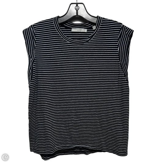 Top Short Sleeve By Vince In Striped Pattern, Size: S