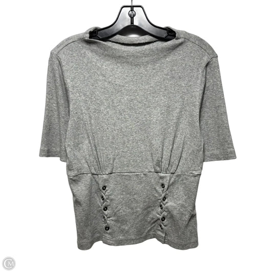 Top Short Sleeve By Pilcro In Grey, Size: M