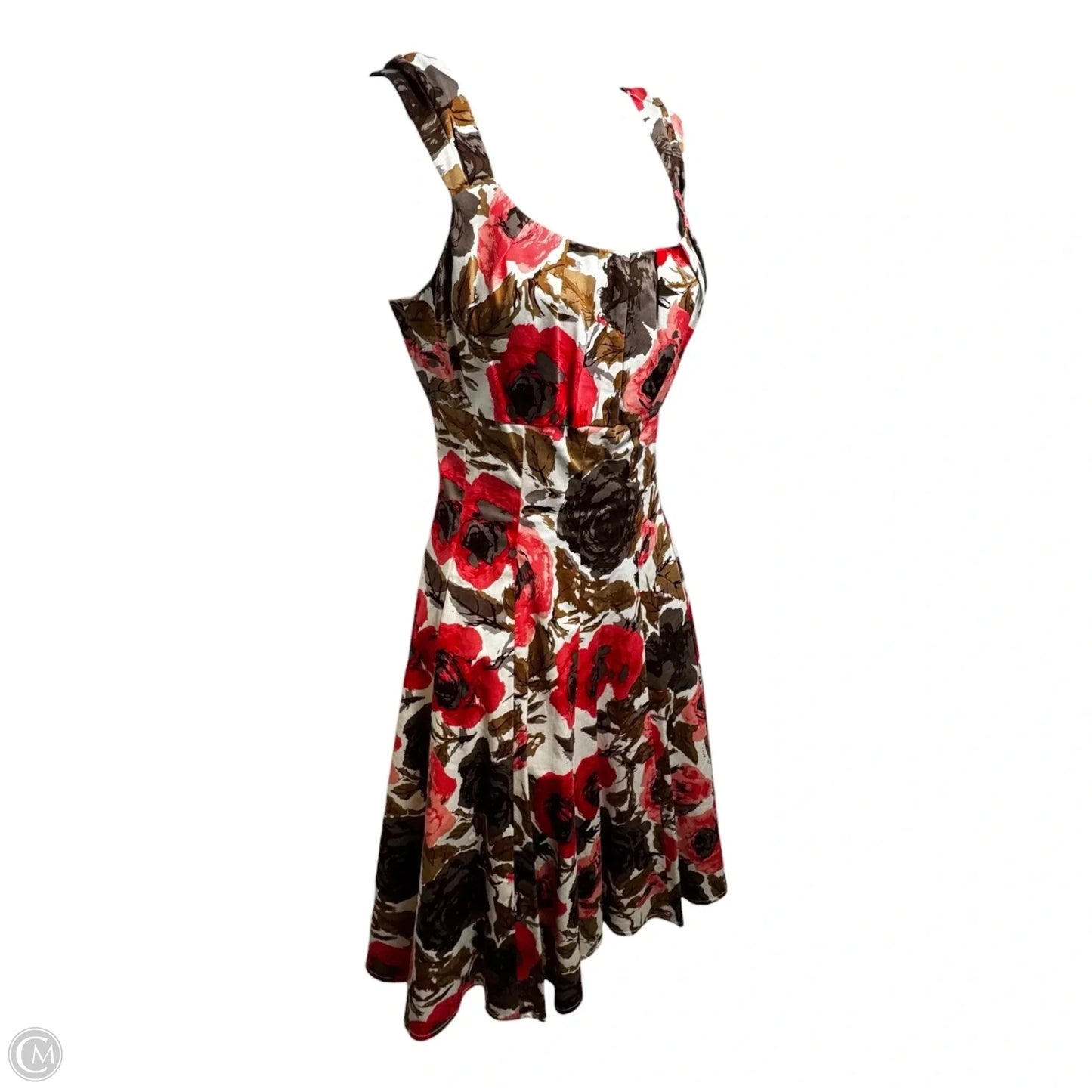 Fit & Flare Midi Dress By New Directions In Floral Print, Size: 6
