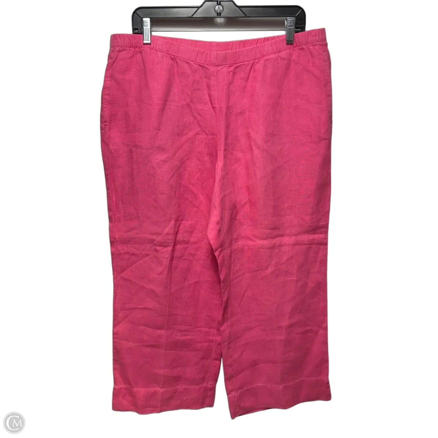 Linen Pants Cropped By J. Jill In Pink, Size: M