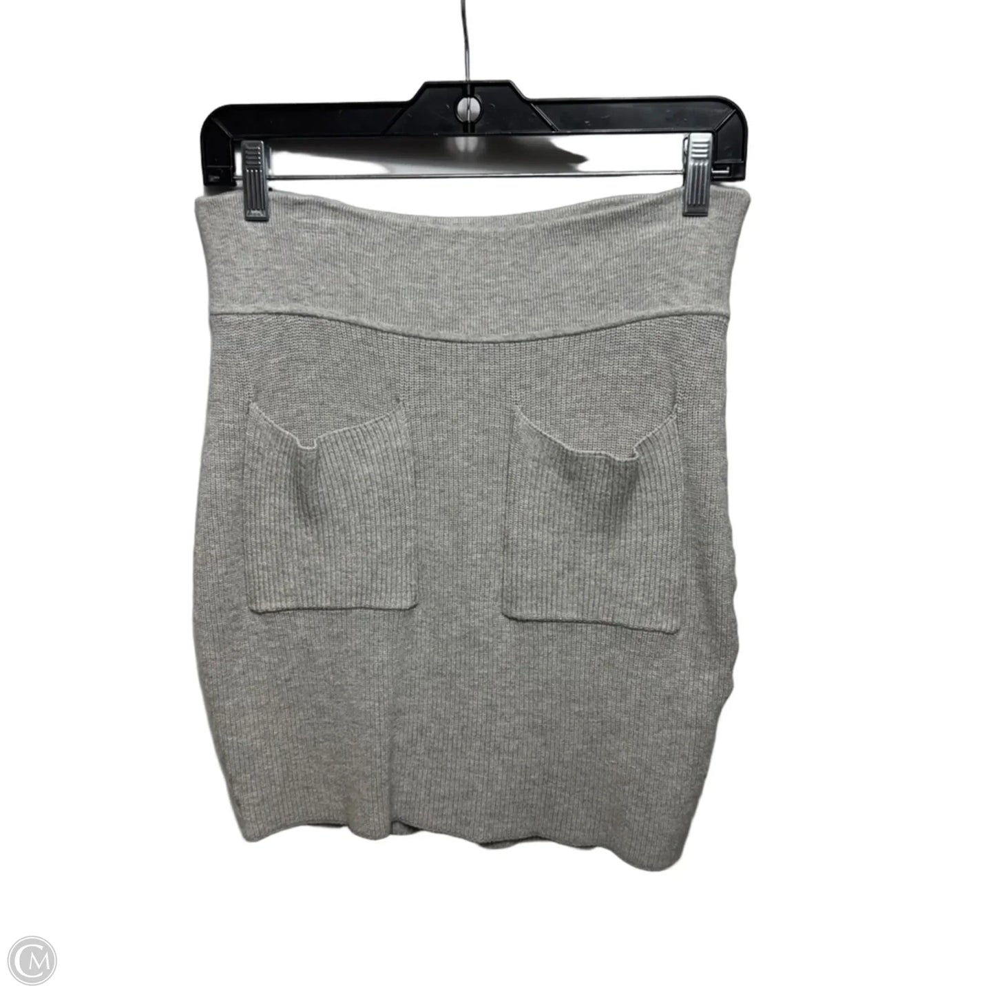 Knit Pocket Mini Skirt By Aritzia X Wilfred In Grey, Size: L