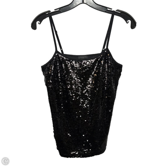 Sequin Top Sleeveless By Ann Taylor In Black, Size: S