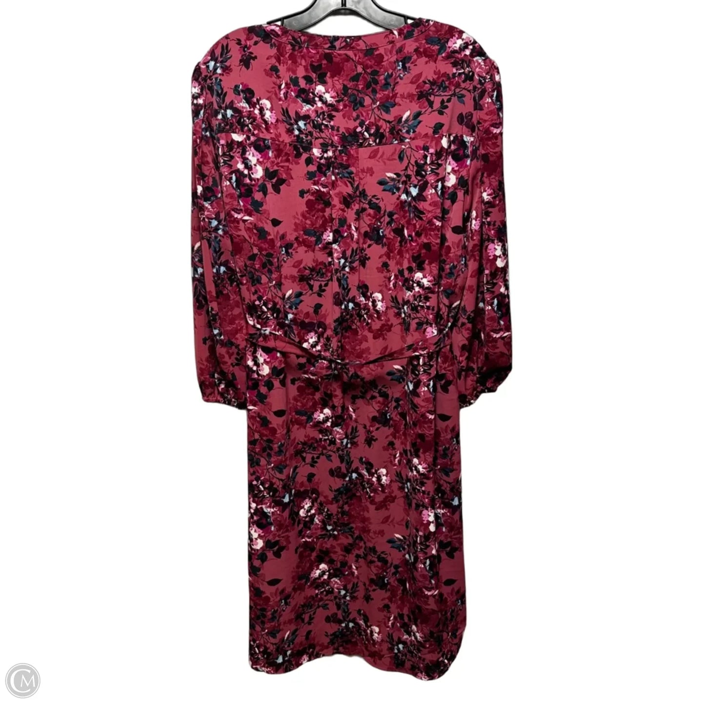 Belted Dress Casual Midi By Torrid In Floral Print, Size: 2x