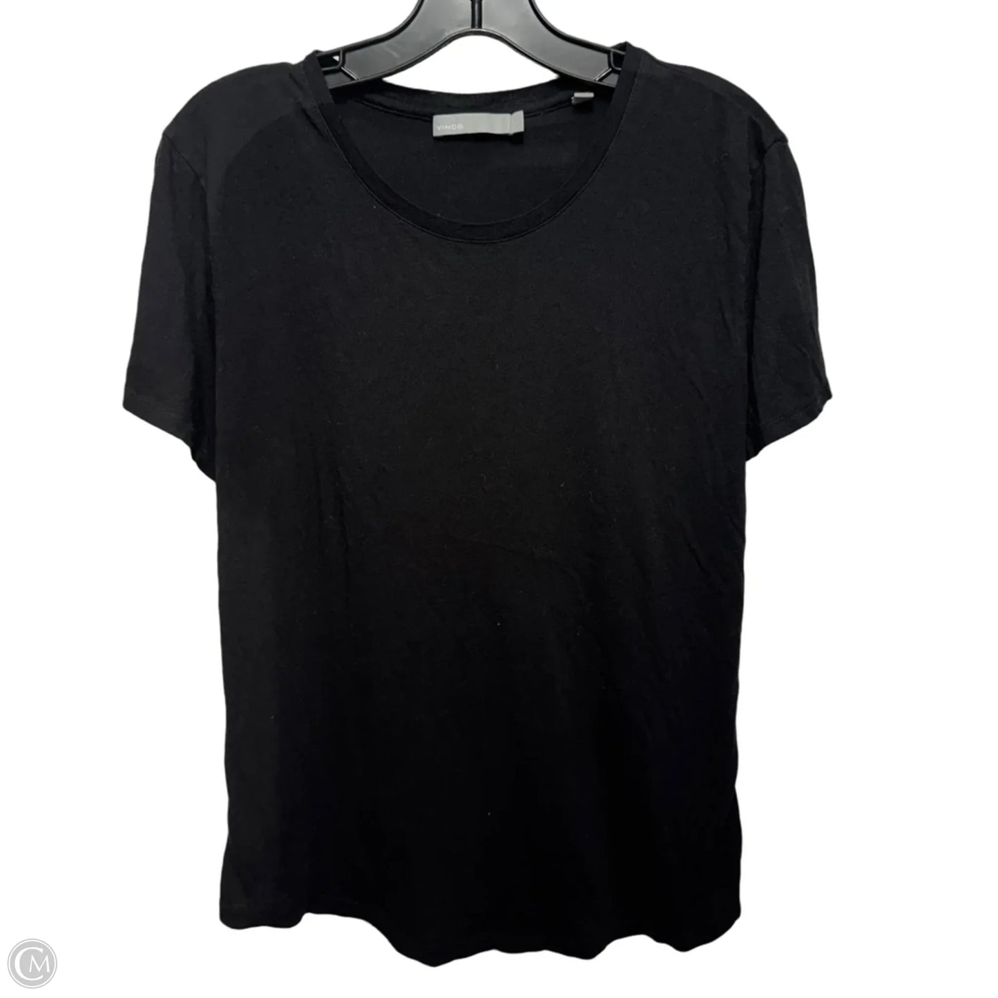 Top Short Sleeve By Vince In Black, Size: Large