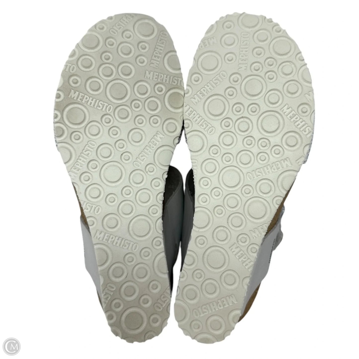 Lissandra Wedge Sandals By Mephisto In Silver, Size: 5.5