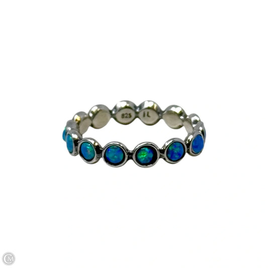 Faux Opal Ring Sterling Silver, Size: 8