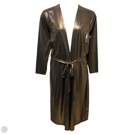 Metallic Duster By Nina Parker In Bronze, Size: 1x