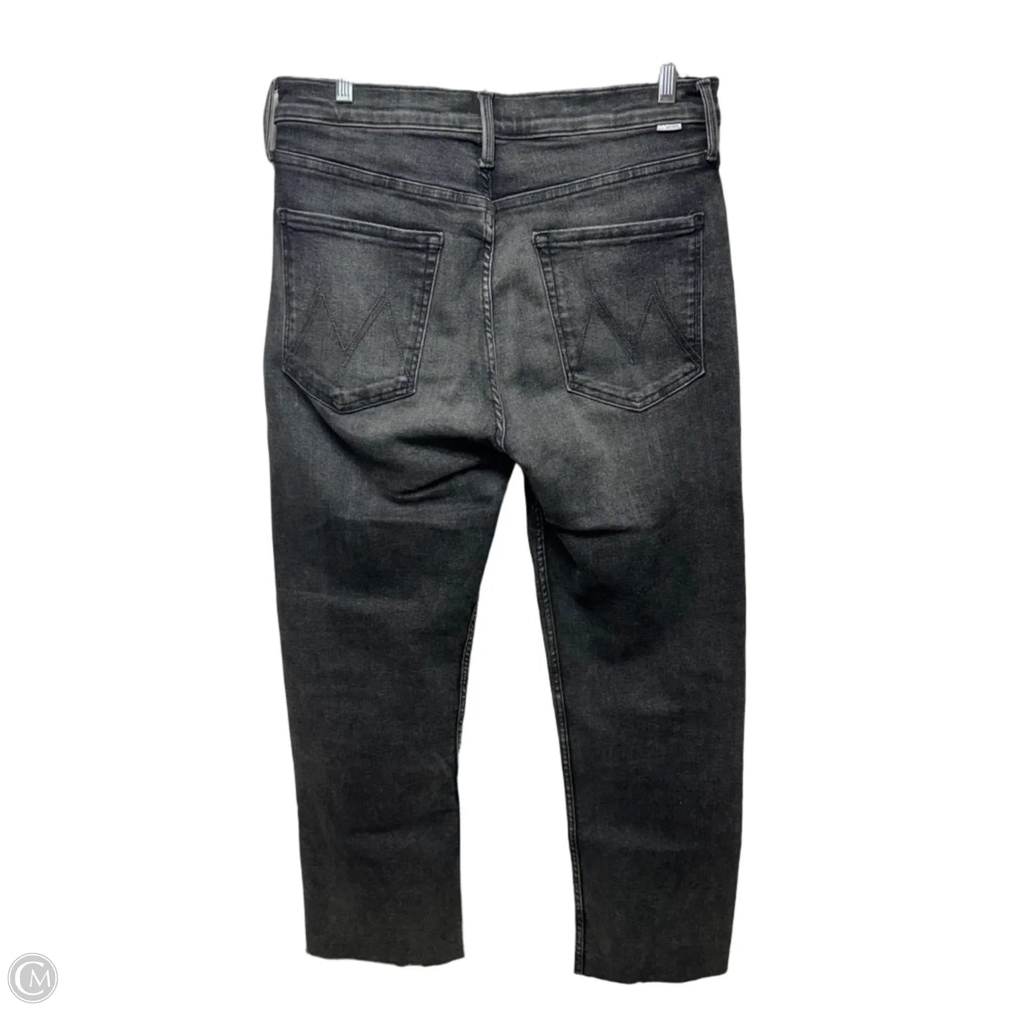 Mid Rise Rider Skimp Jeans By Mother In Grey Denim, Size: 14/32