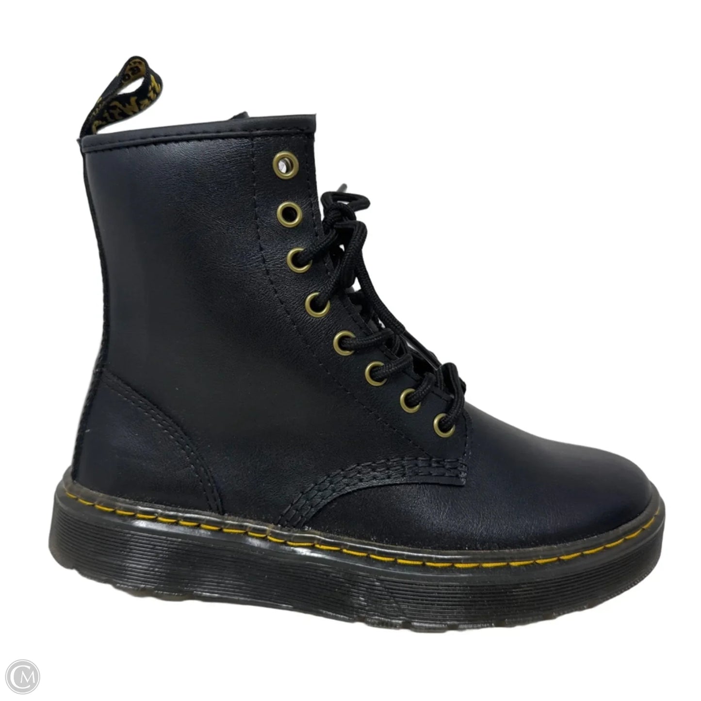 Matte Zavala Boots Combat By Dr Martens In Black, Size: 7