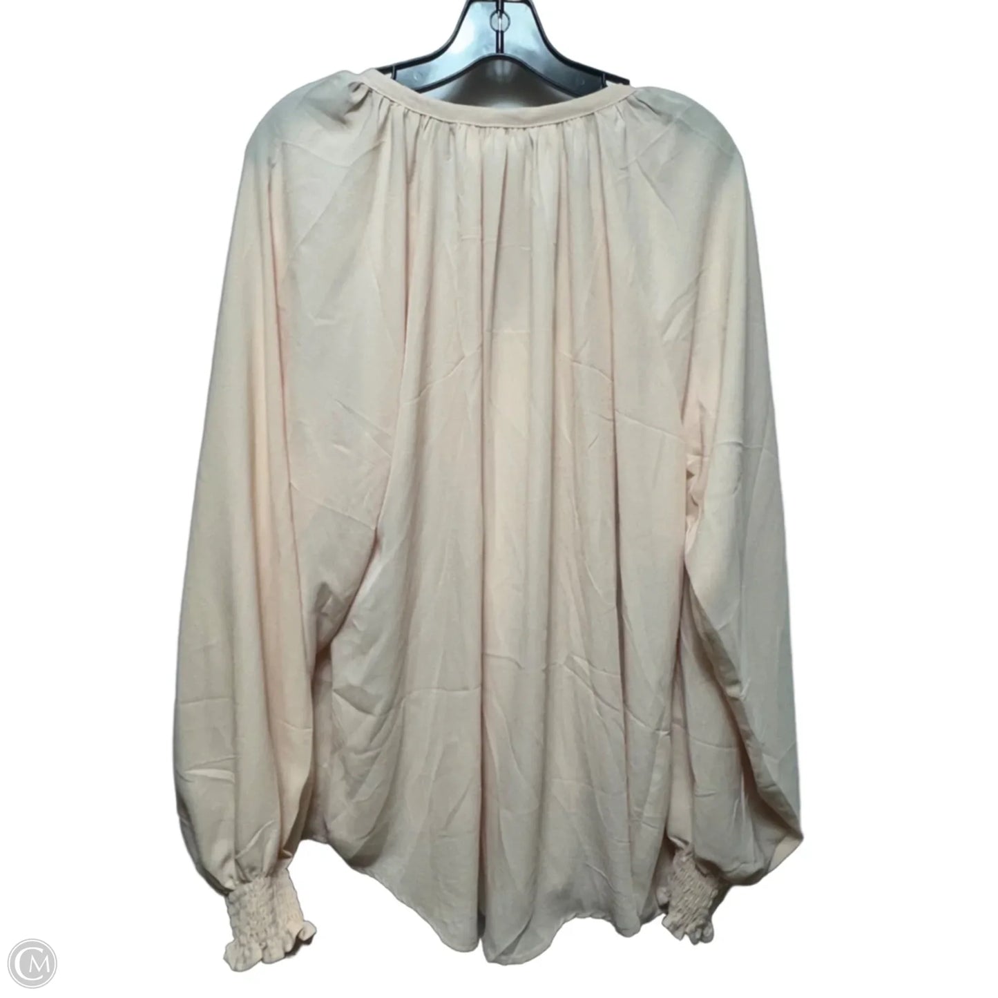 Top Long Sleeve - Unbranded In Peach, Size: 2x