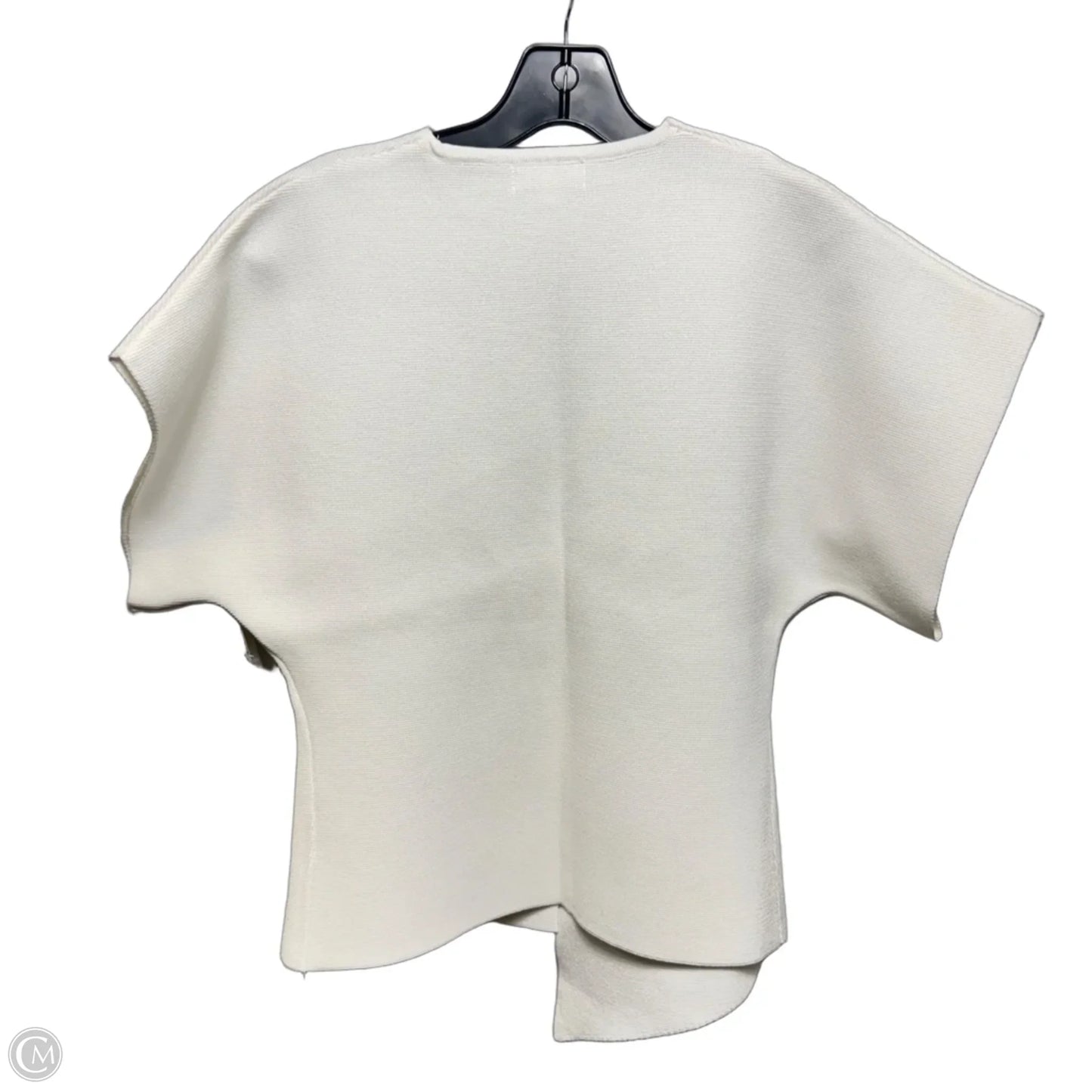 Gold Button Sweater Cardigan By My Chic In White, Size: S/M