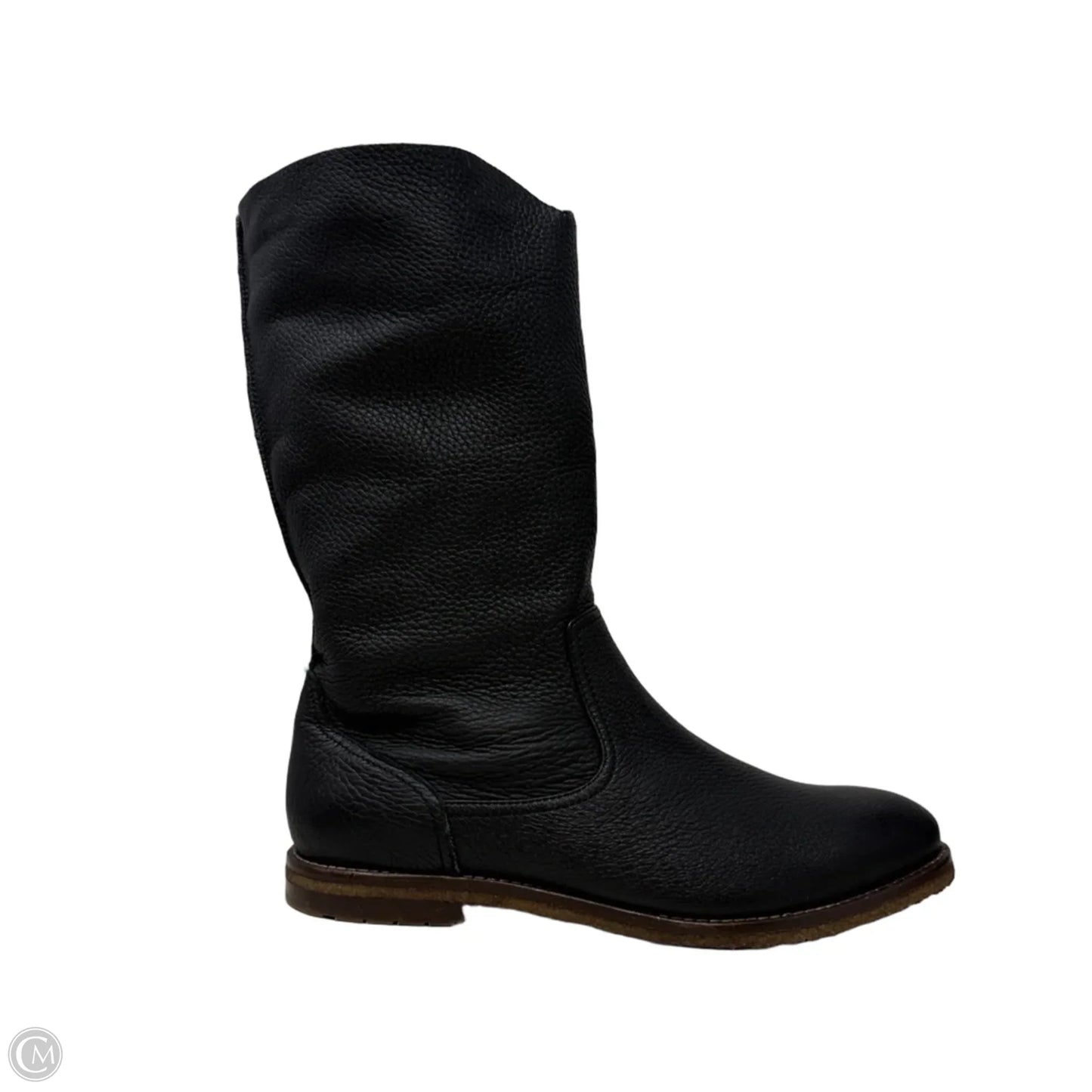 Ava Relaxed Leather Boots By Trask In Black, Size: 9