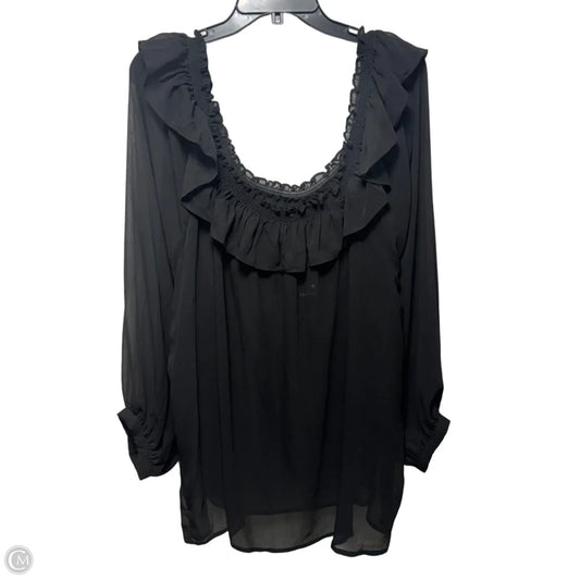 Top Long Sleeve By Torrid In Black, Size: 3x