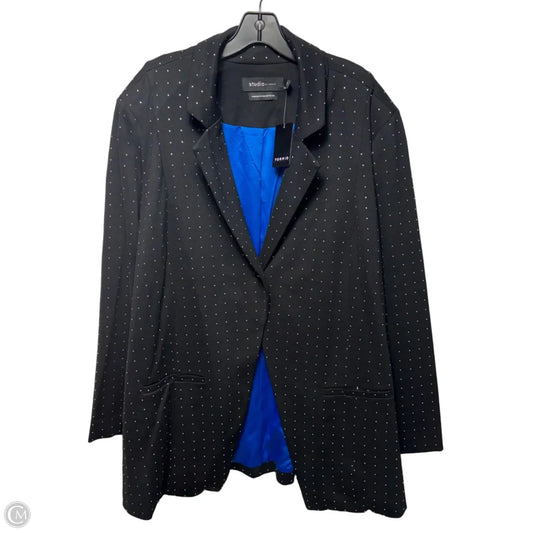 Rhinestone Blazer By Torrid In Black, Size: 3x