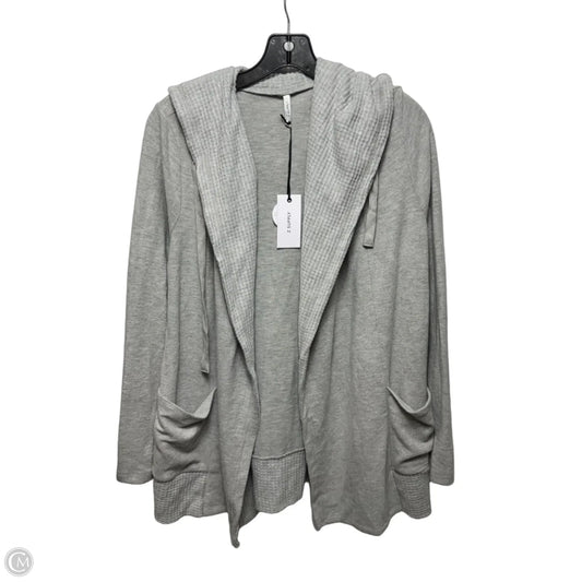 Athletic Sweatshirt Hoodie By Z Supply In Grey, Size: L