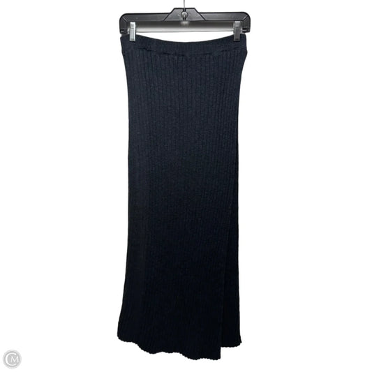 Knit Skirt Maxi By Free People In Black, Size: Xl