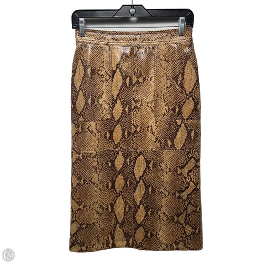 Skirt Midi By Current Air In Snakeskin Print, Size: 2