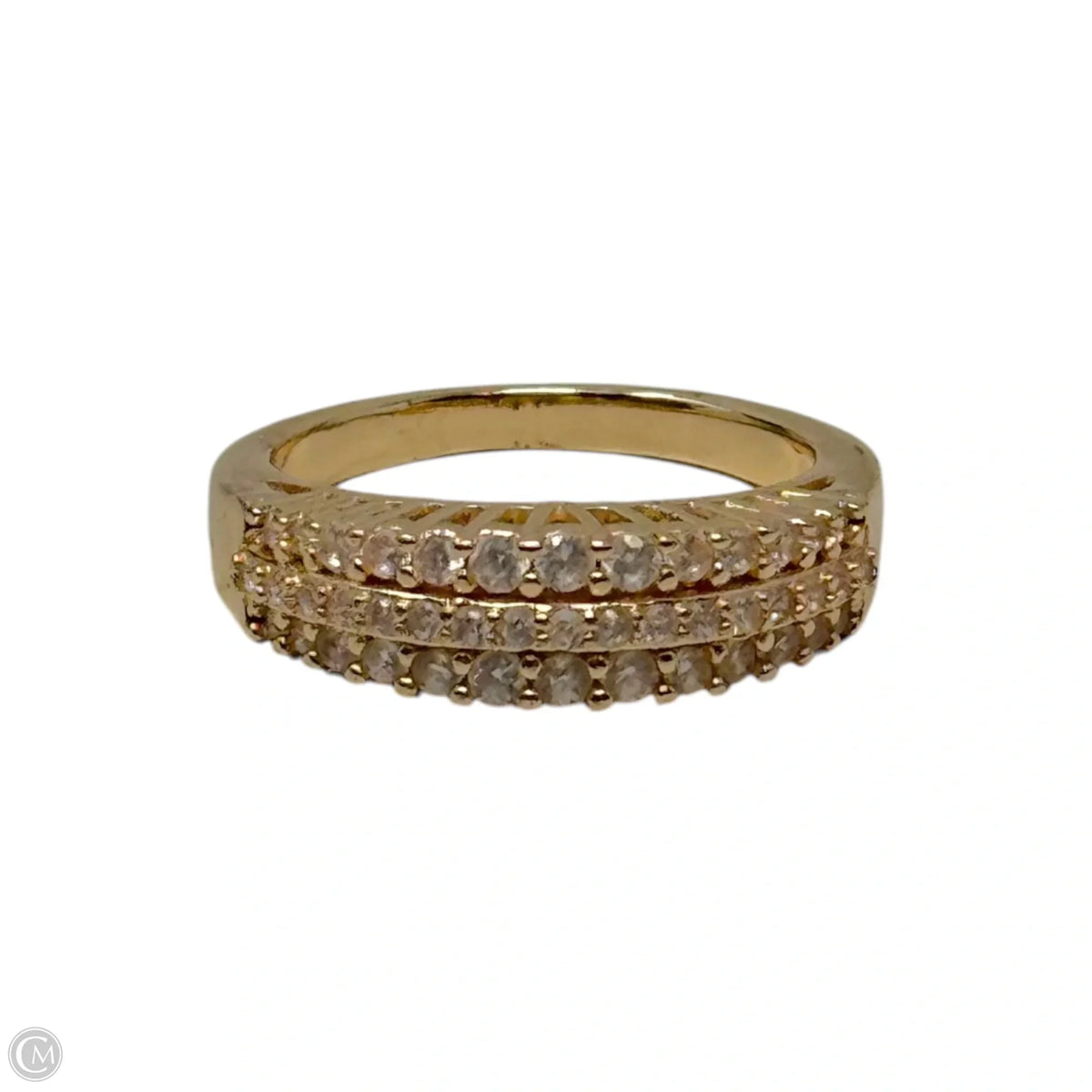 Three Row Pave Ring Band, Size: 6