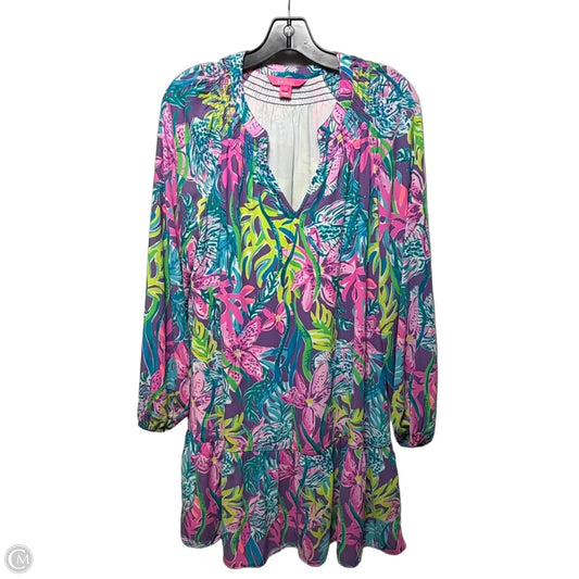 Dress Designer By Lilly Pulitzer In Tropical Print, Size: S