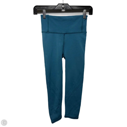 Athletic Leggings By Lululemon In Teal, Size: 4