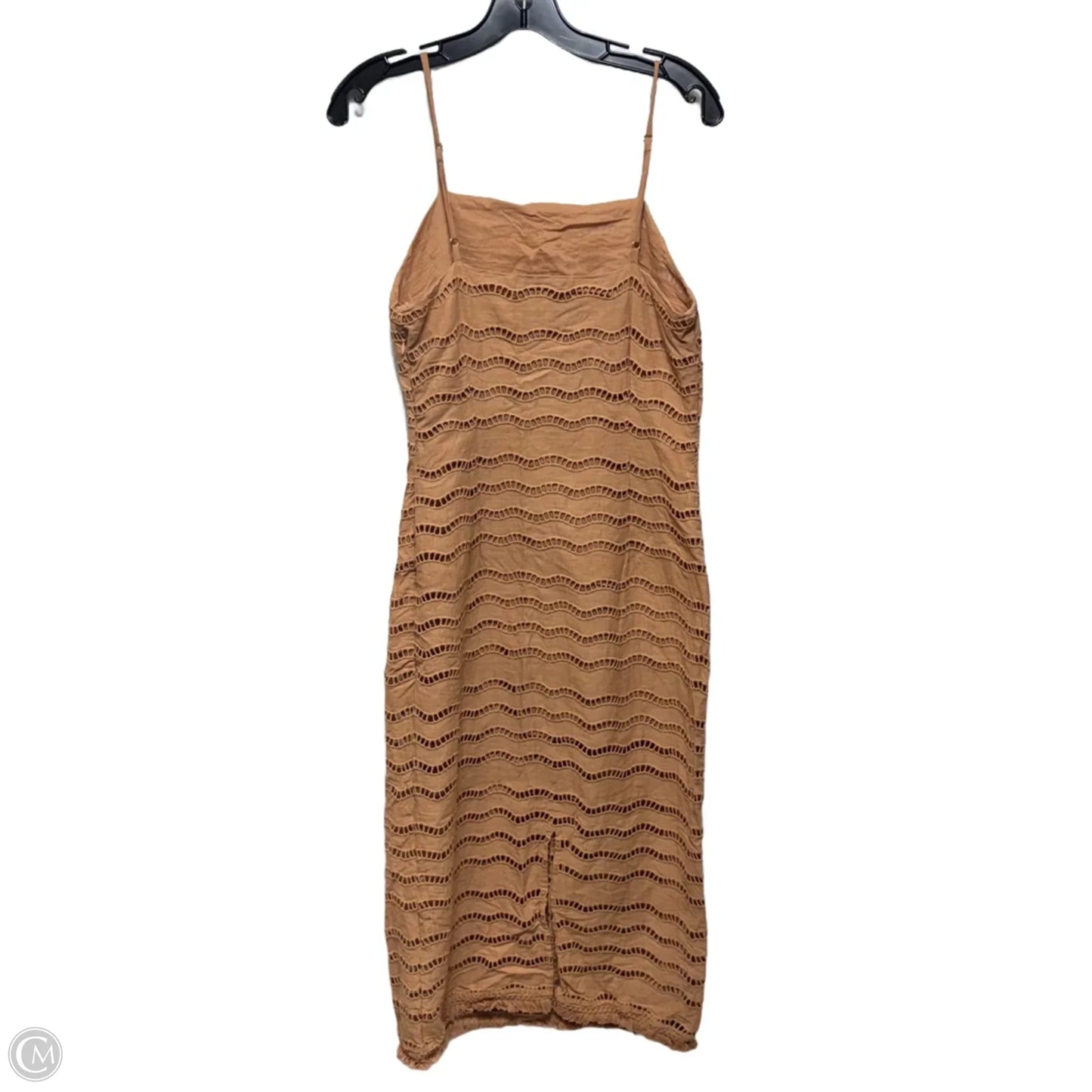 Square Neck Eyelet Midi Dress By Walter Baker In Tan, Size: 8