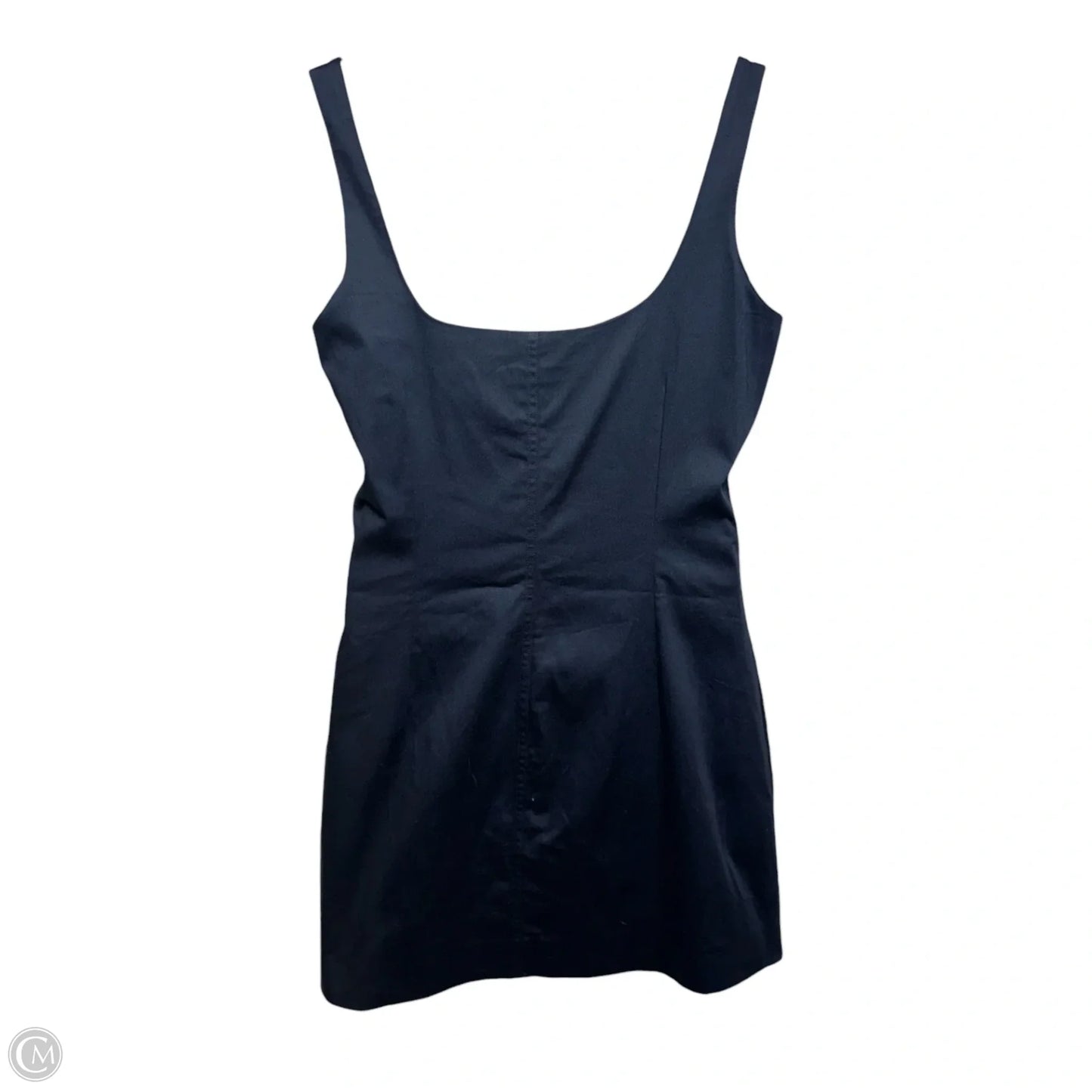 Belted Shoulder Strap Mini Dress By Maeve In Navy, Size: L