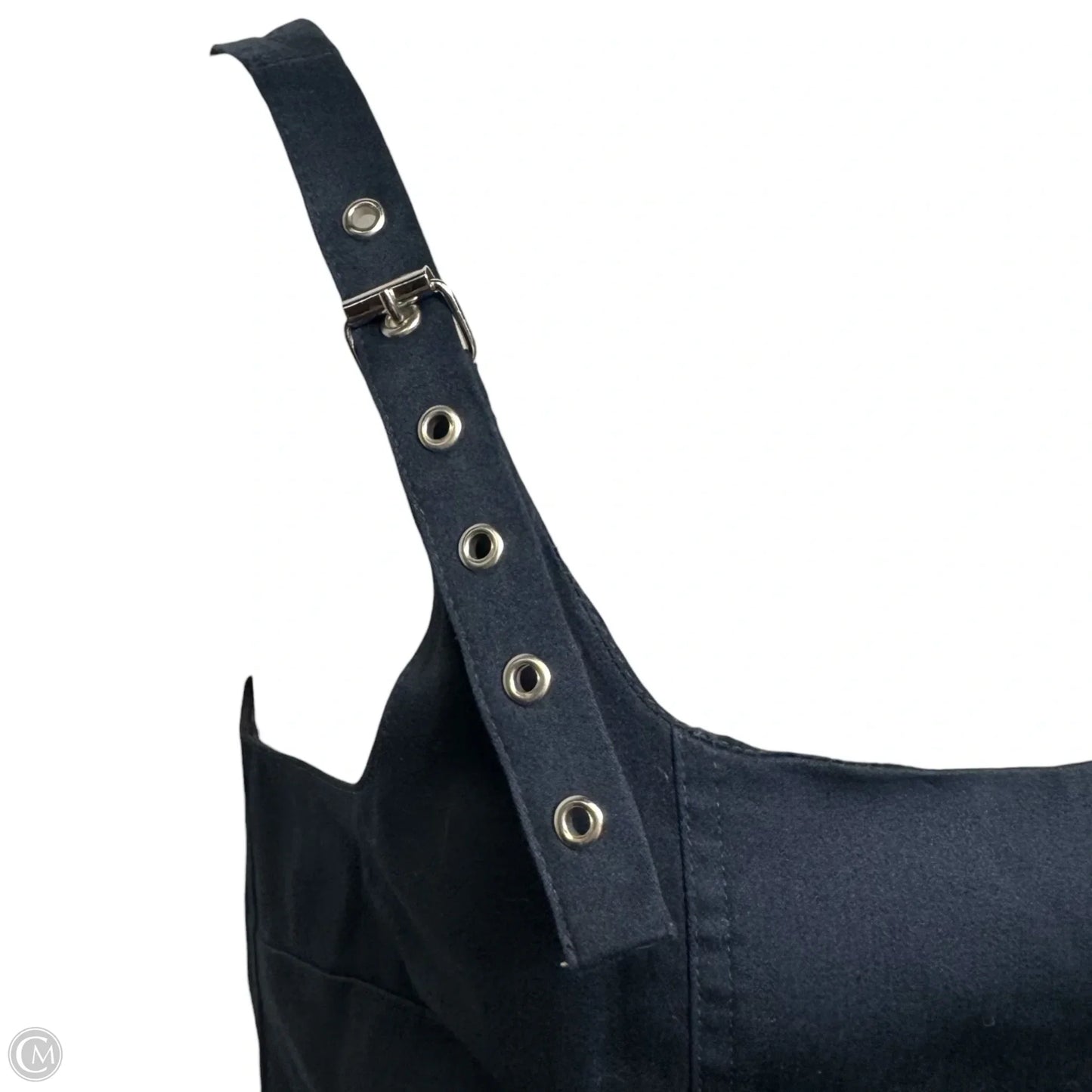 Belted Shoulder Strap Mini Dress By Maeve In Navy, Size: L