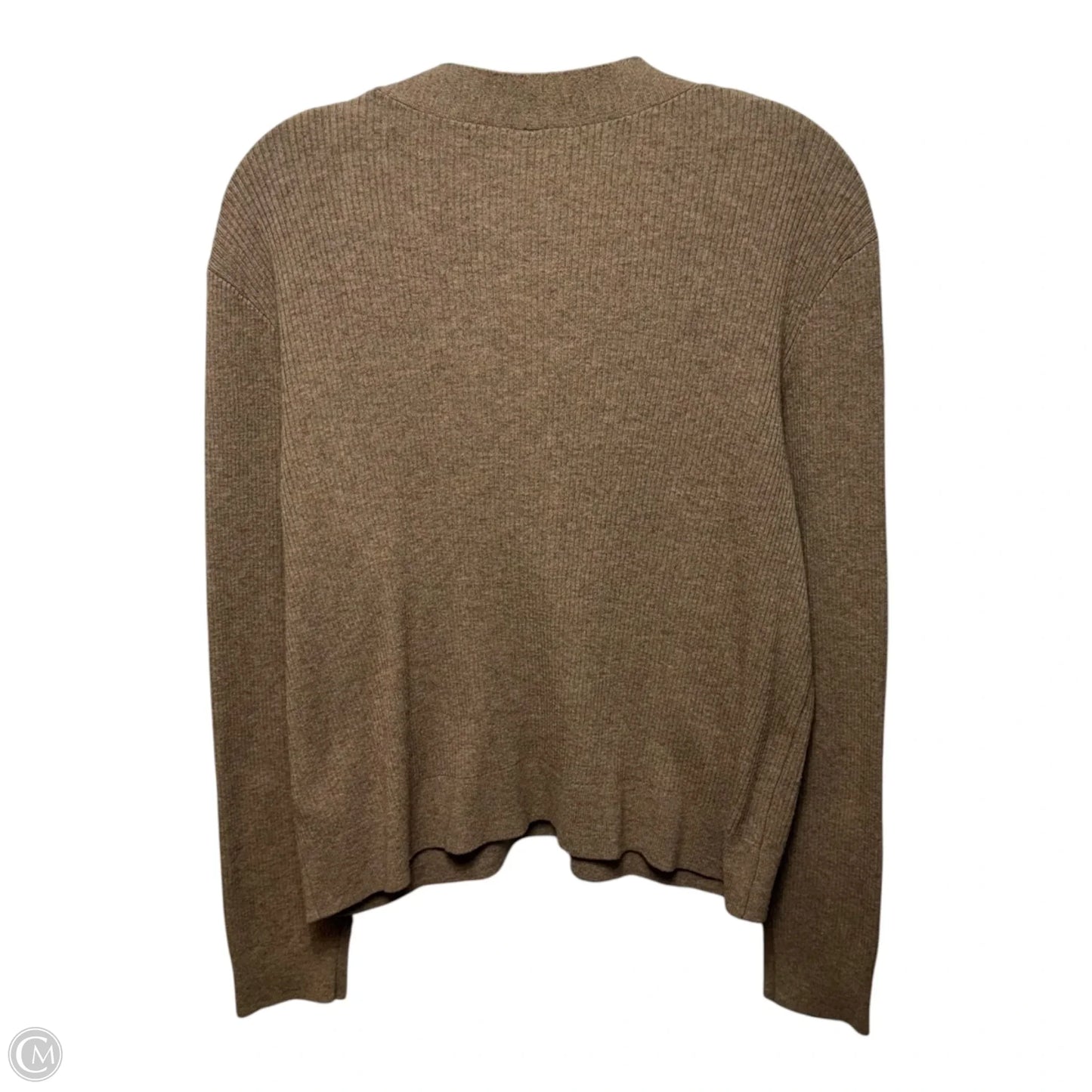 Sweater Cardigan By Uniqlo In Brown, Size: L