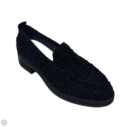 Tweed Loafer Shoes Flats By Rothys In Black, Size: 7.5