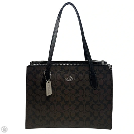 Nina Double Zip Tote Designer By Coach, Size: Large