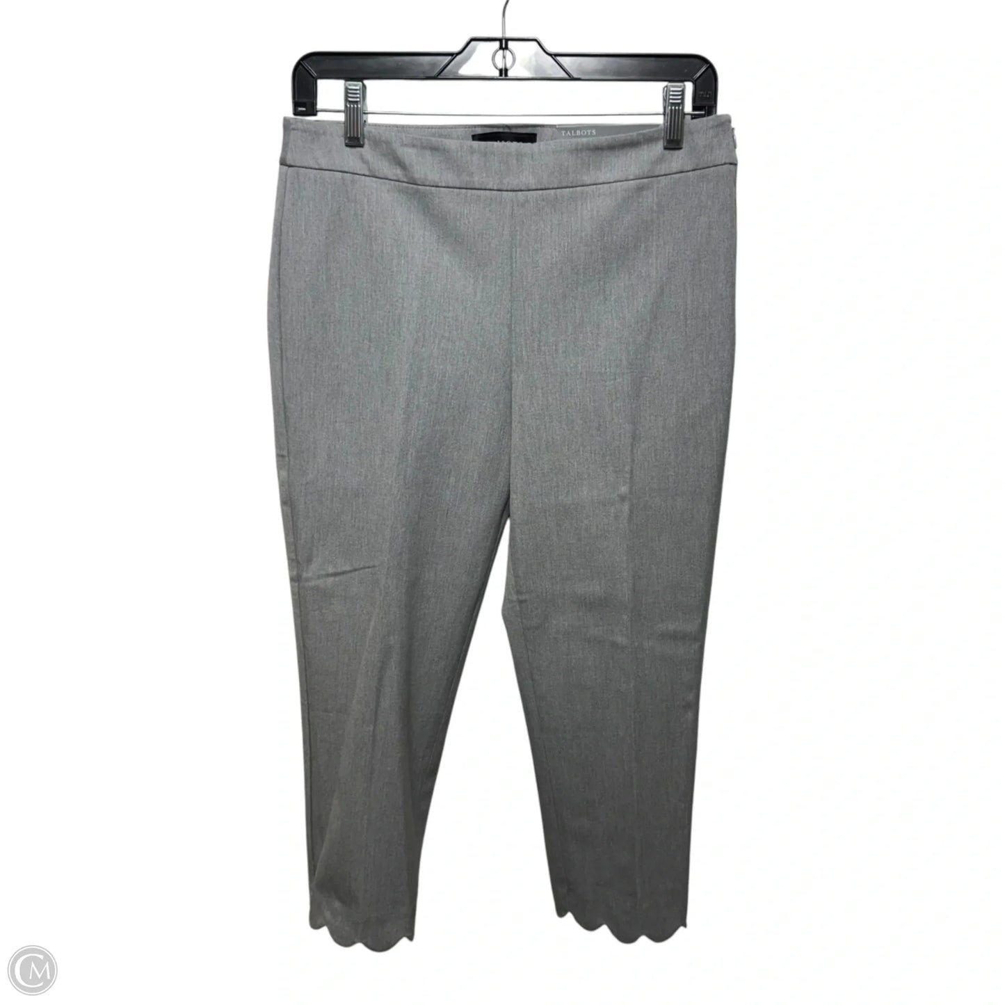 Chatham Crop Slim Leg Pants Dress By Talbots In Grey, Size: 6p